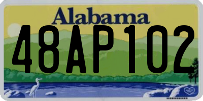 AL license plate 48AP102