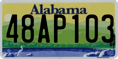 AL license plate 48AP103