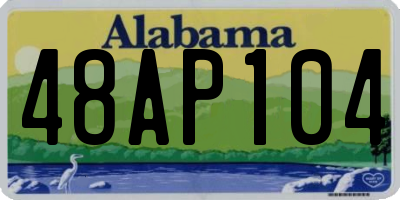 AL license plate 48AP104