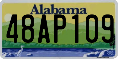 AL license plate 48AP109