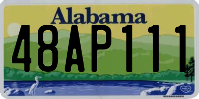 AL license plate 48AP111