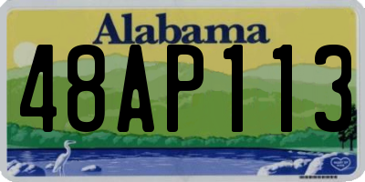 AL license plate 48AP113