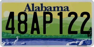 AL license plate 48AP122