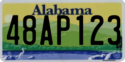 AL license plate 48AP123