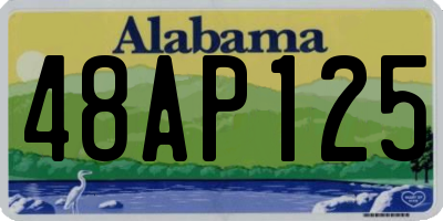AL license plate 48AP125