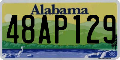 AL license plate 48AP129