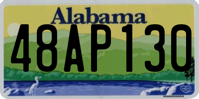 AL license plate 48AP130