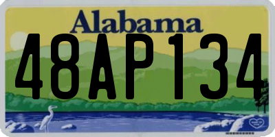 AL license plate 48AP134