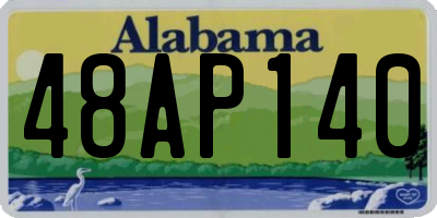 AL license plate 48AP140