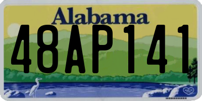 AL license plate 48AP141