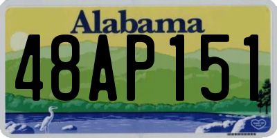 AL license plate 48AP151