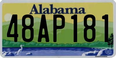 AL license plate 48AP181
