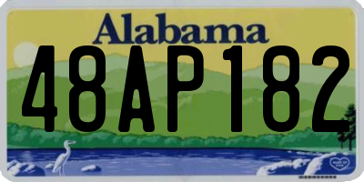 AL license plate 48AP182