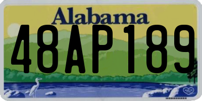 AL license plate 48AP189