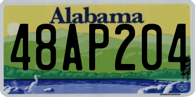 AL license plate 48AP204