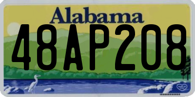 AL license plate 48AP208