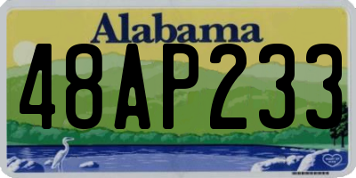 AL license plate 48AP233