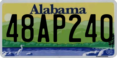 AL license plate 48AP240