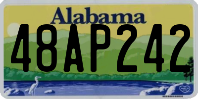 AL license plate 48AP242