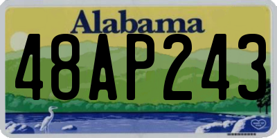 AL license plate 48AP243