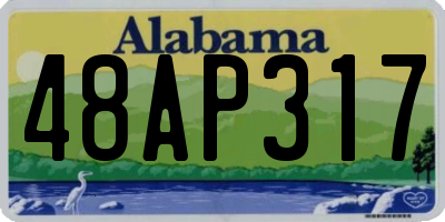 AL license plate 48AP317
