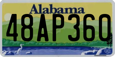 AL license plate 48AP360