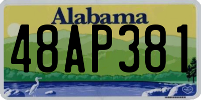AL license plate 48AP381