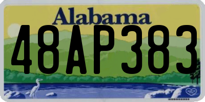 AL license plate 48AP383