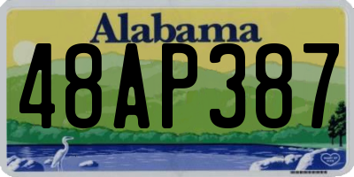 AL license plate 48AP387