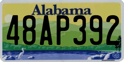AL license plate 48AP392
