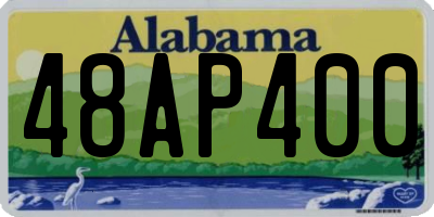 AL license plate 48AP400