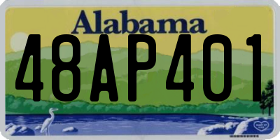 AL license plate 48AP401