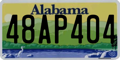 AL license plate 48AP404