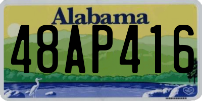 AL license plate 48AP416