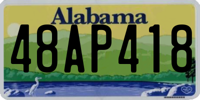 AL license plate 48AP418