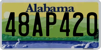 AL license plate 48AP420