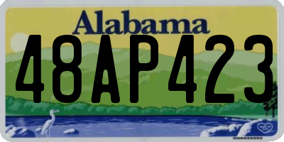 AL license plate 48AP423