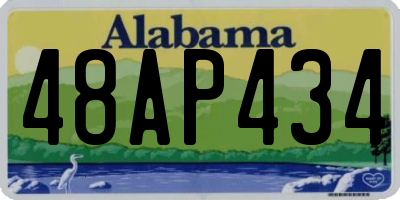 AL license plate 48AP434