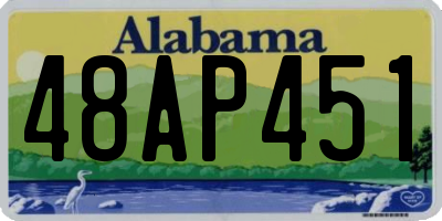 AL license plate 48AP451
