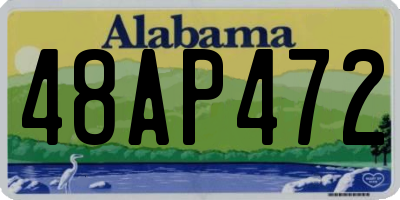 AL license plate 48AP472
