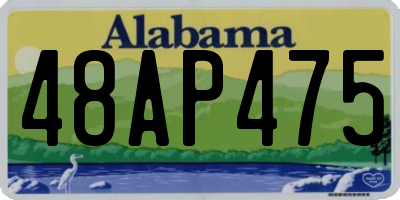 AL license plate 48AP475