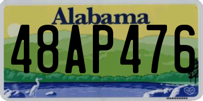 AL license plate 48AP476