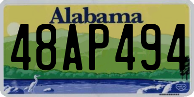 AL license plate 48AP494