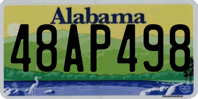 AL license plate 48AP498