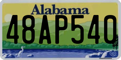 AL license plate 48AP540