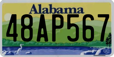 AL license plate 48AP567