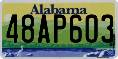 AL license plate 48AP603