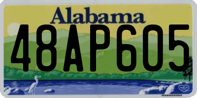 AL license plate 48AP605
