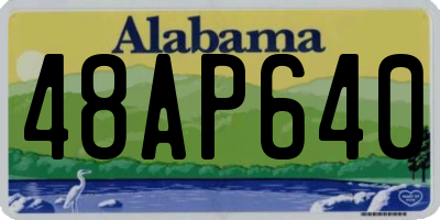 AL license plate 48AP640