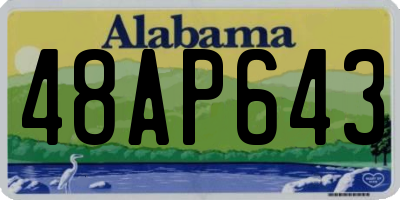 AL license plate 48AP643